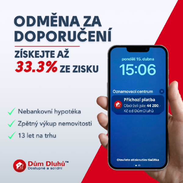 Provizní systém spolupráce se soukromou, nebankovní společností Dům Dluhů nabídka spolupráce, možnost výdělku, seberealizace